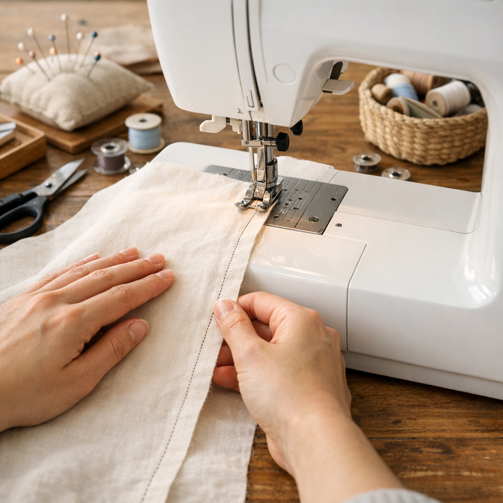 Comment apprendre à coudre droit sans tirer le tissu ?