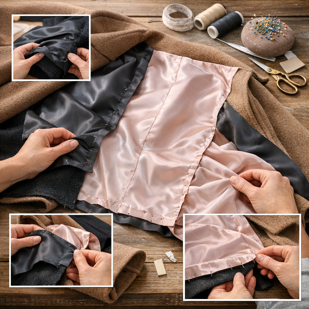 Dans quel ordre assembler la doublure d’une veste ou d’un manteau ?