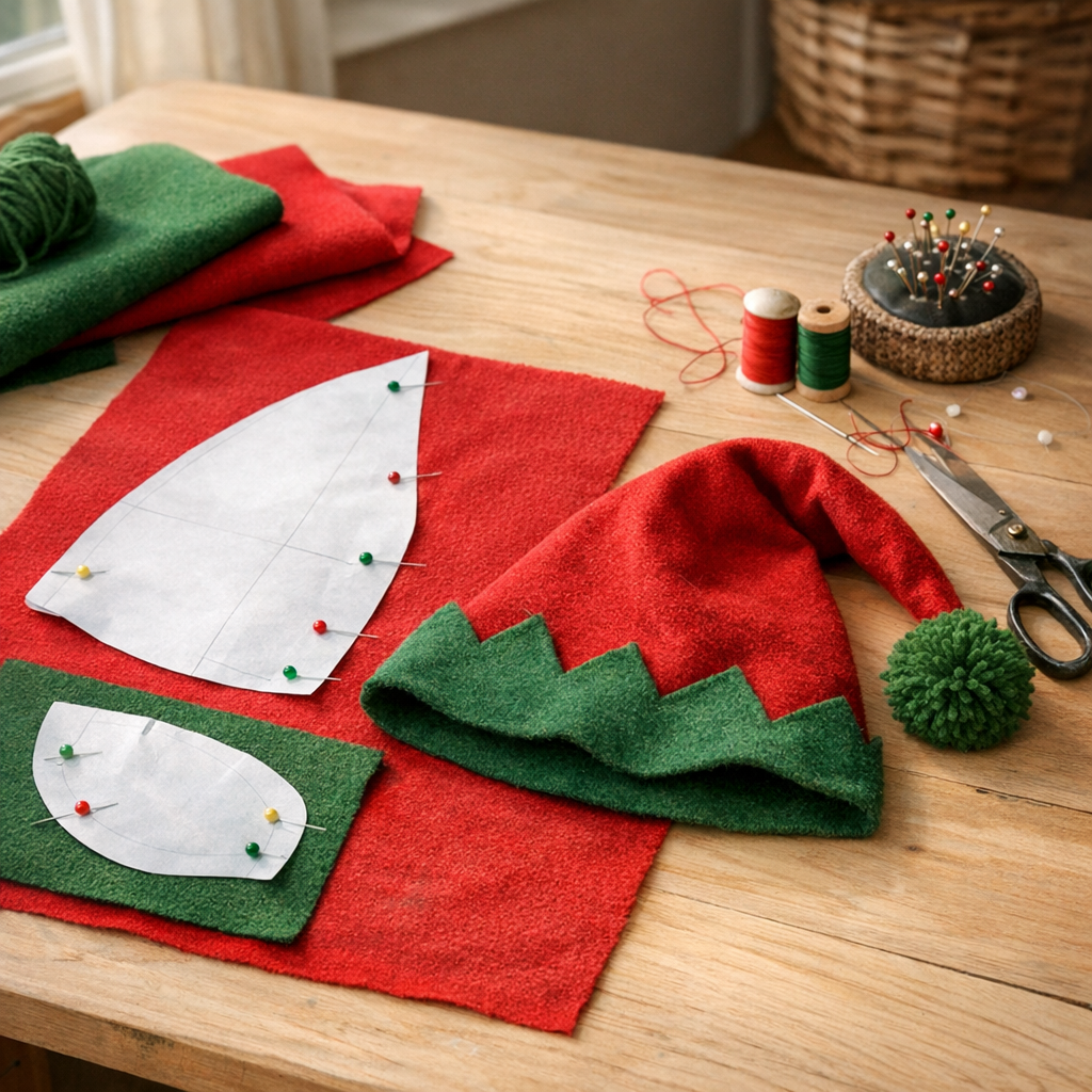 Un patron de Bonnet de Lutin se décline en 5 modèles