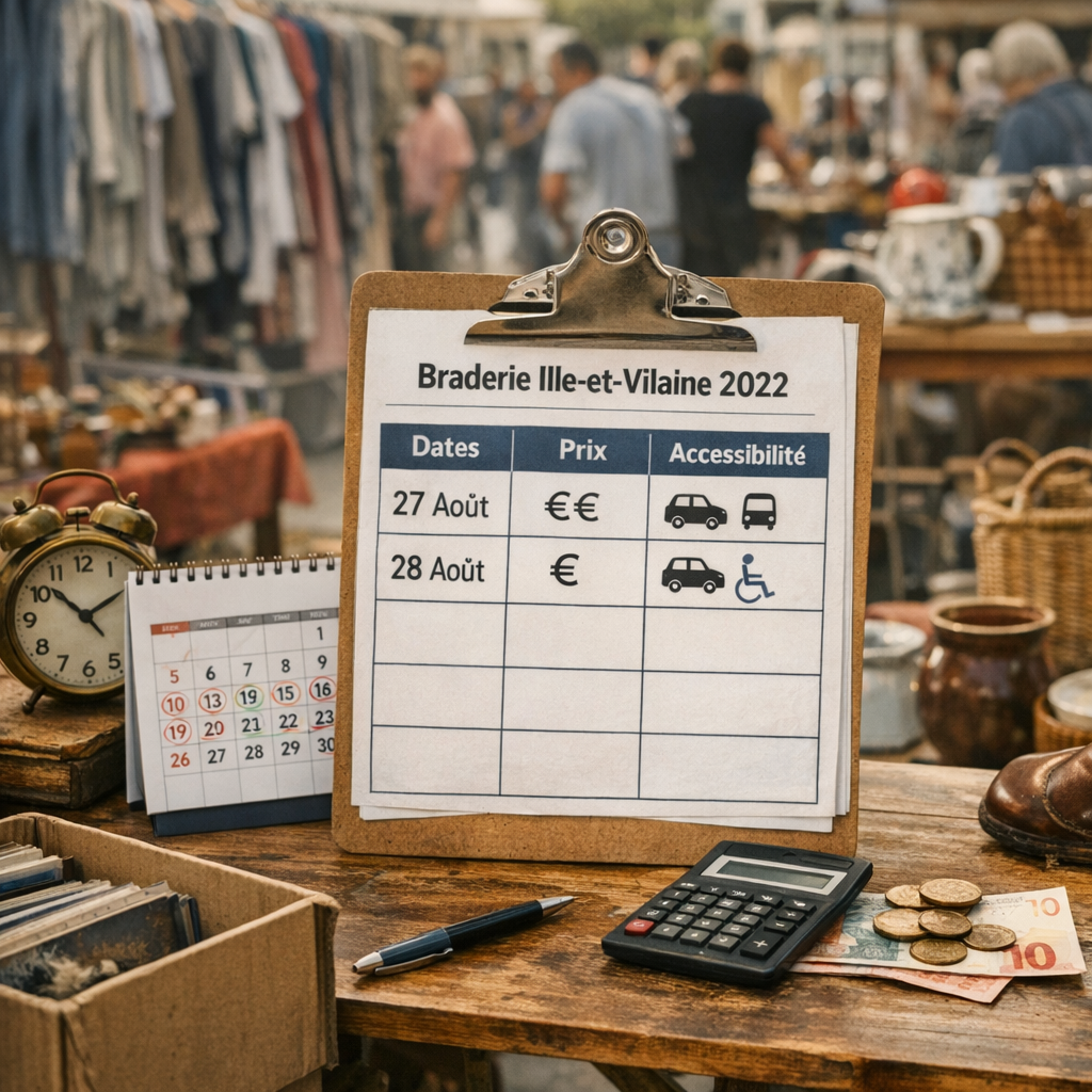 Dates, prix, accessibilité : le tableau à construire sans inventer