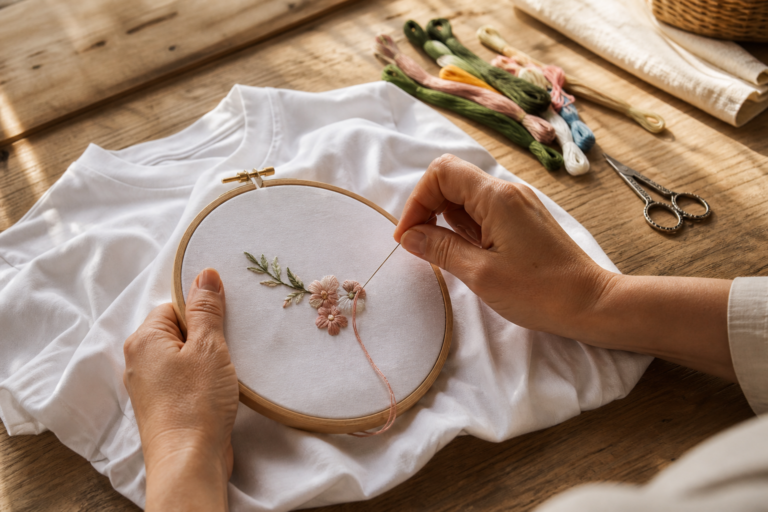 La broderie sur vêtement tient mieux avec le bon support