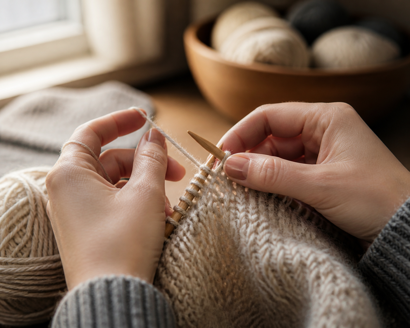 Quand et comment changer de pelote au tricot proprement