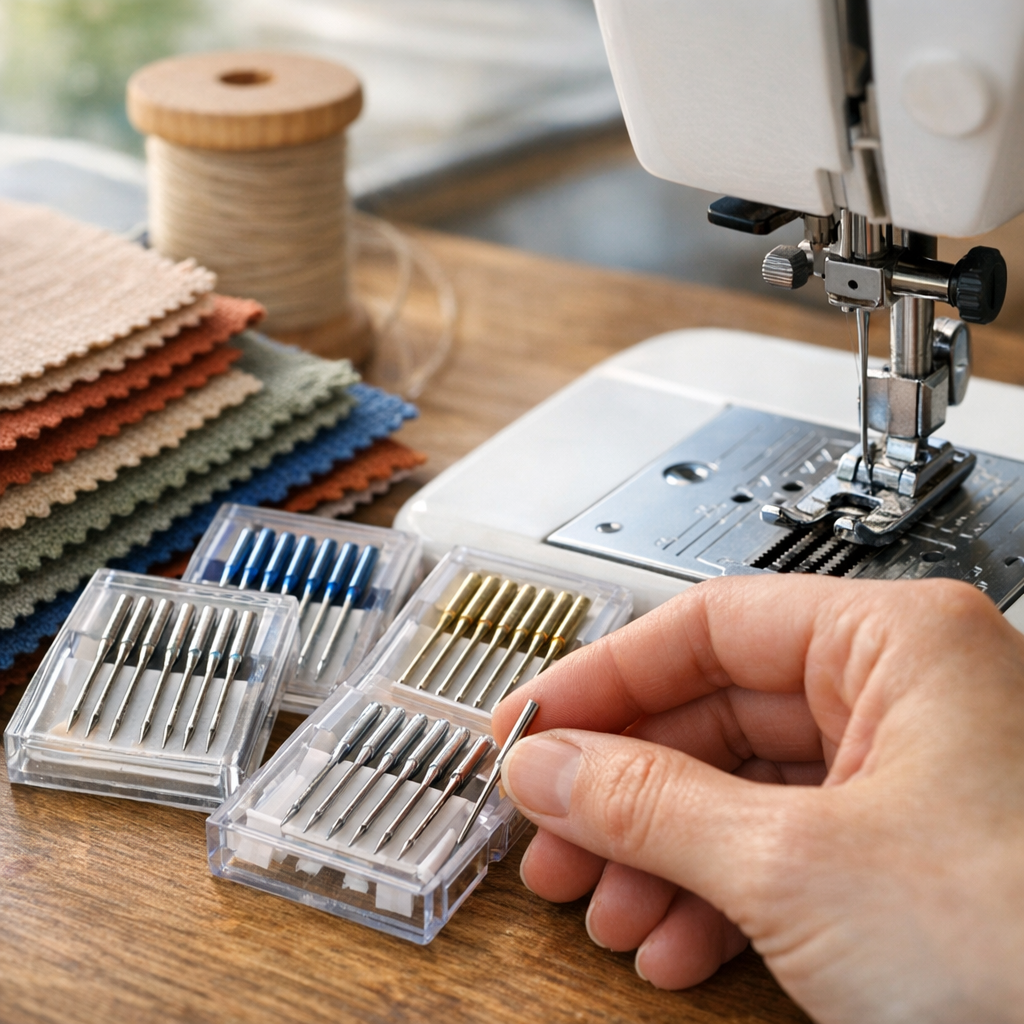 Comment choisir l’aiguille de machine selon le tissu