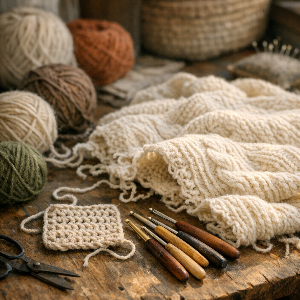 Comment choisir un crochet adapté à un fil de laine