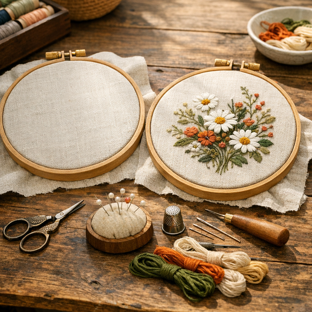 Comment choisir un Tambour de broderie selon votre projet