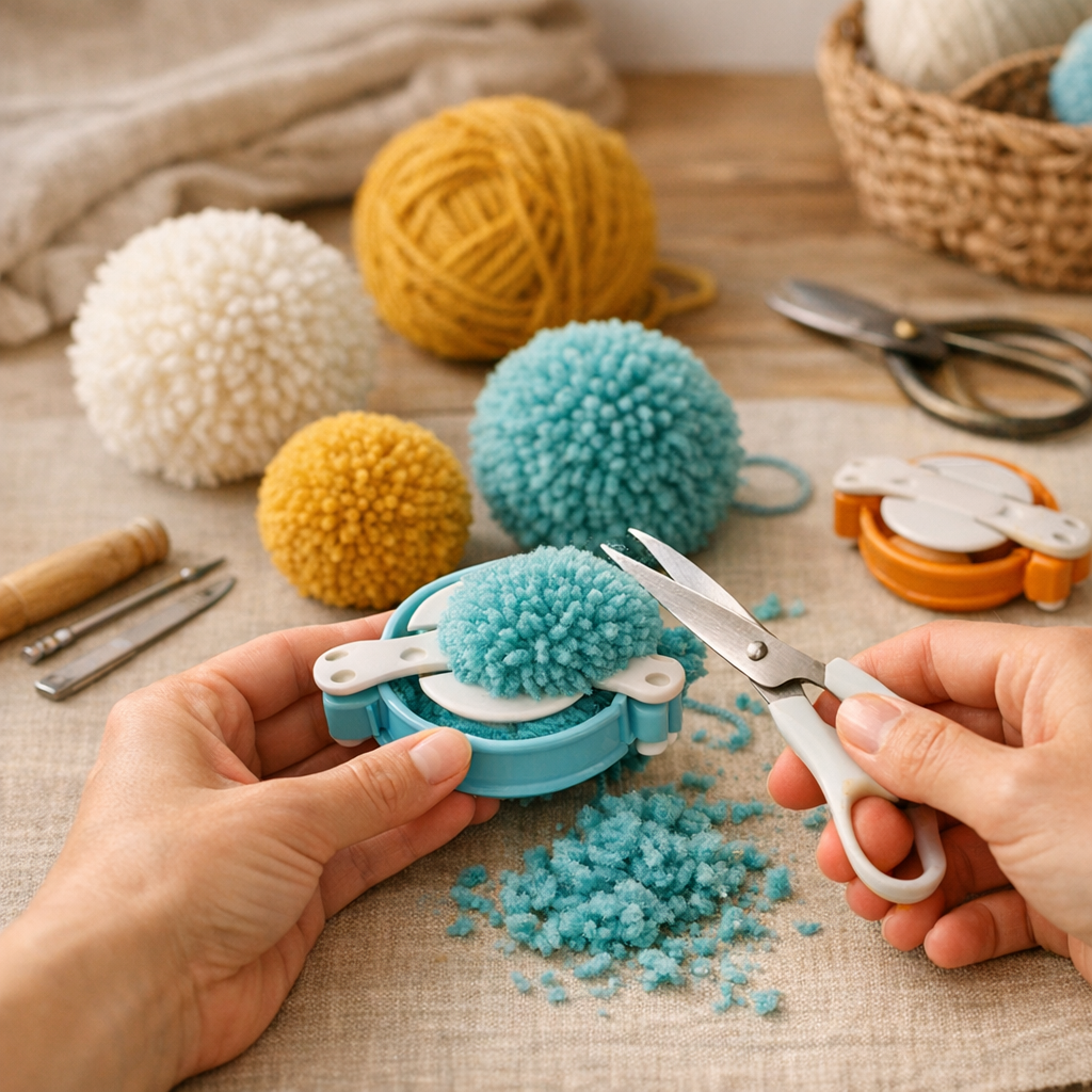 Astuces pour obtenir des pompons bien ronds en quelques minutes