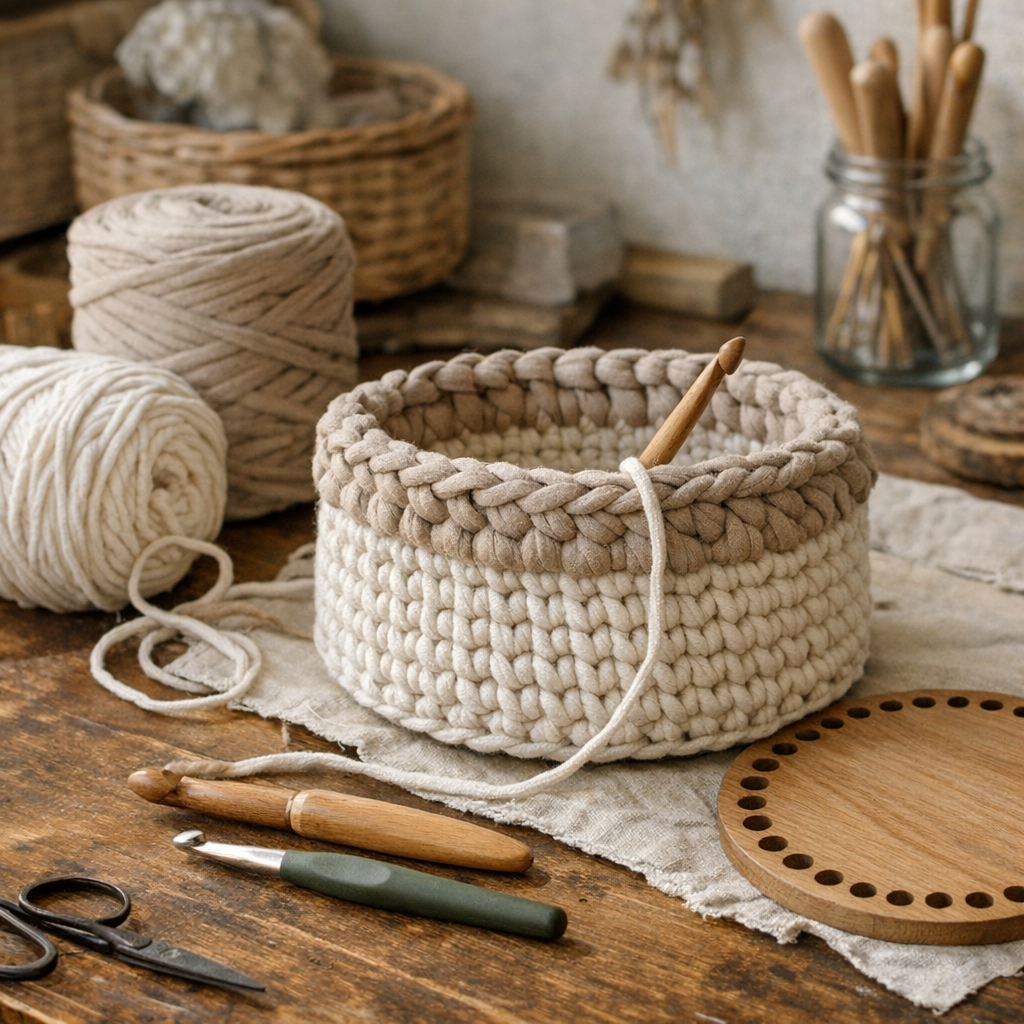 Comment crocheter un panier en coton qui se tient vraiment