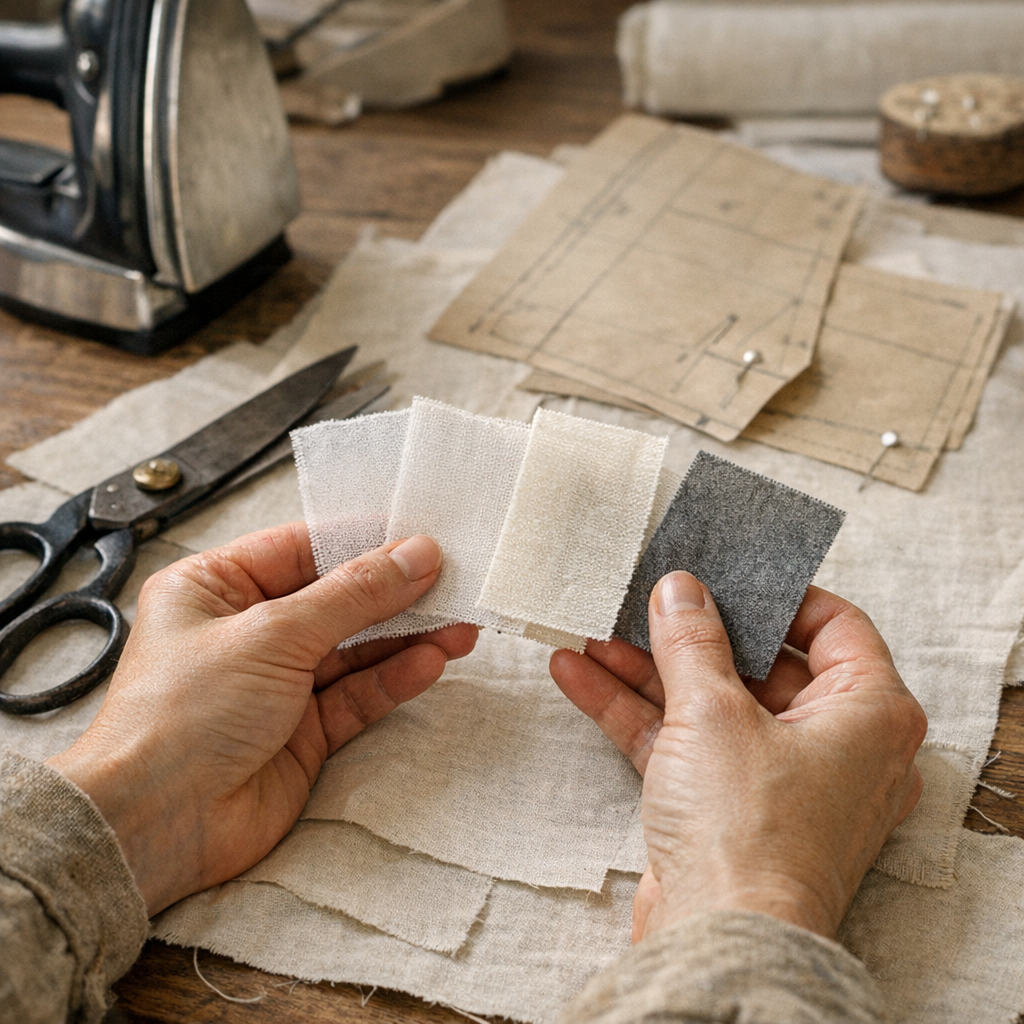 Comment choisir le bon grammage d’entoilage sans raidir le tissu