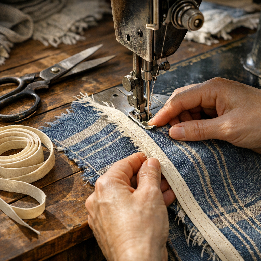 La finition couture d’un Tissu qui effiloche : solutions utiles