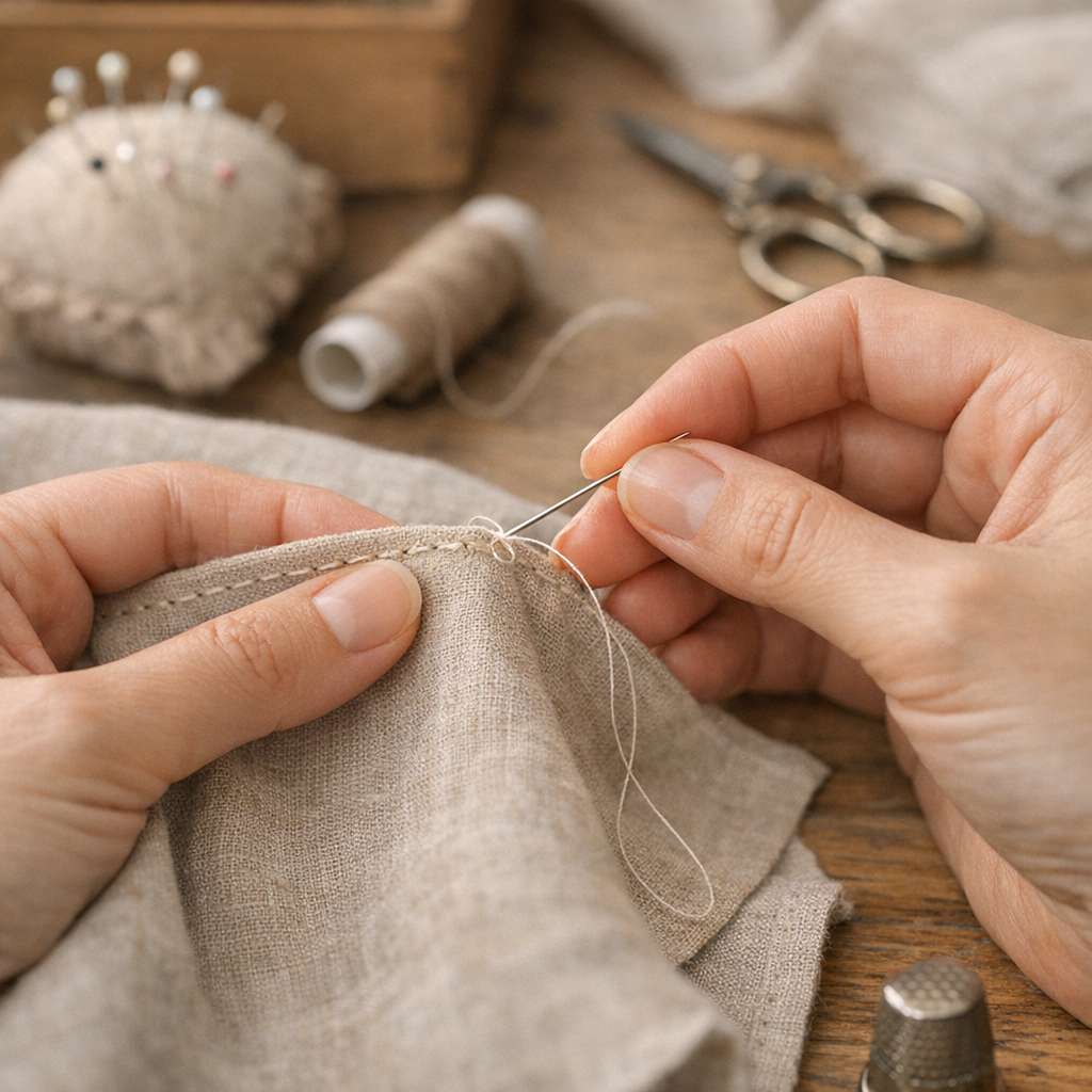 Comment terminer une couture à la main ?