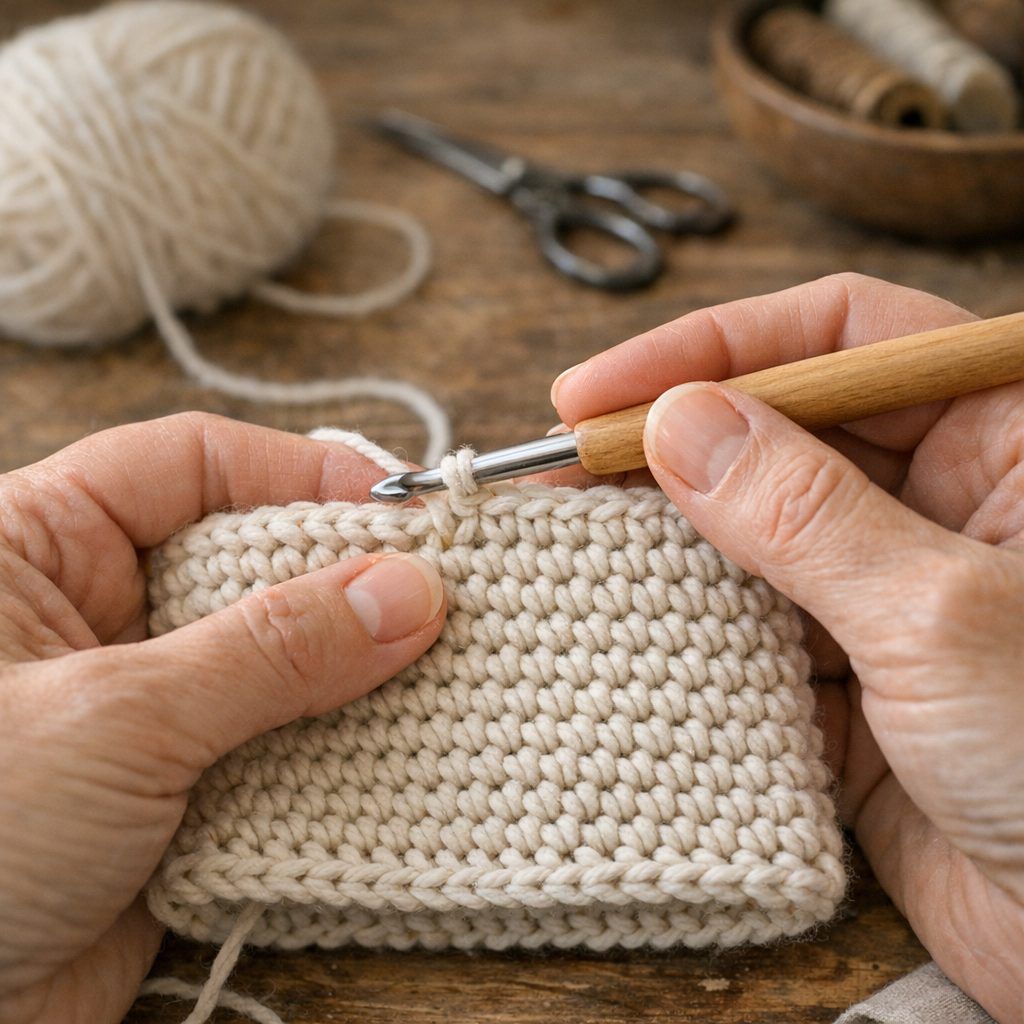 Comment réussir la maille serrée au crochet sans se perdre