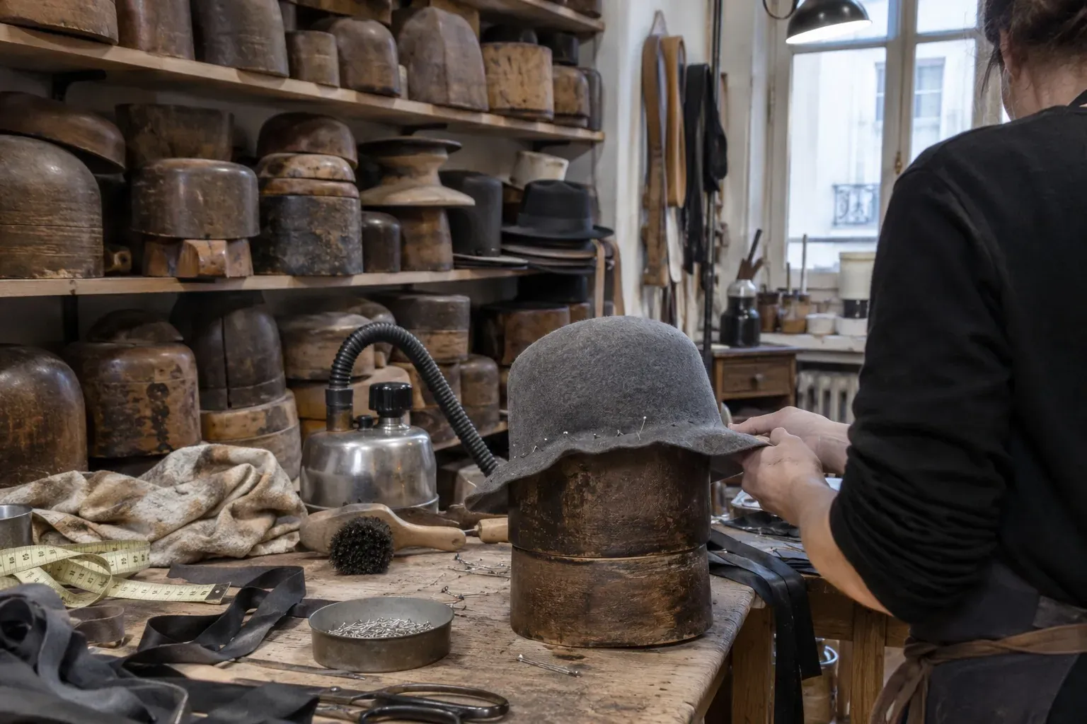 Maison Michel : pourquoi un chapeau naît d'abord dans du bois, et ce que l'expo du 19M dévoile