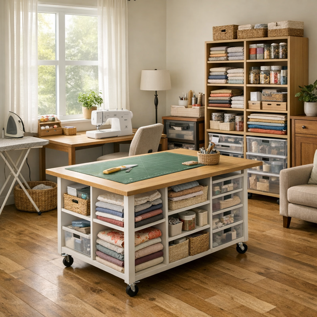 Comment Organiser son atelier couture sans figer toute la pièce