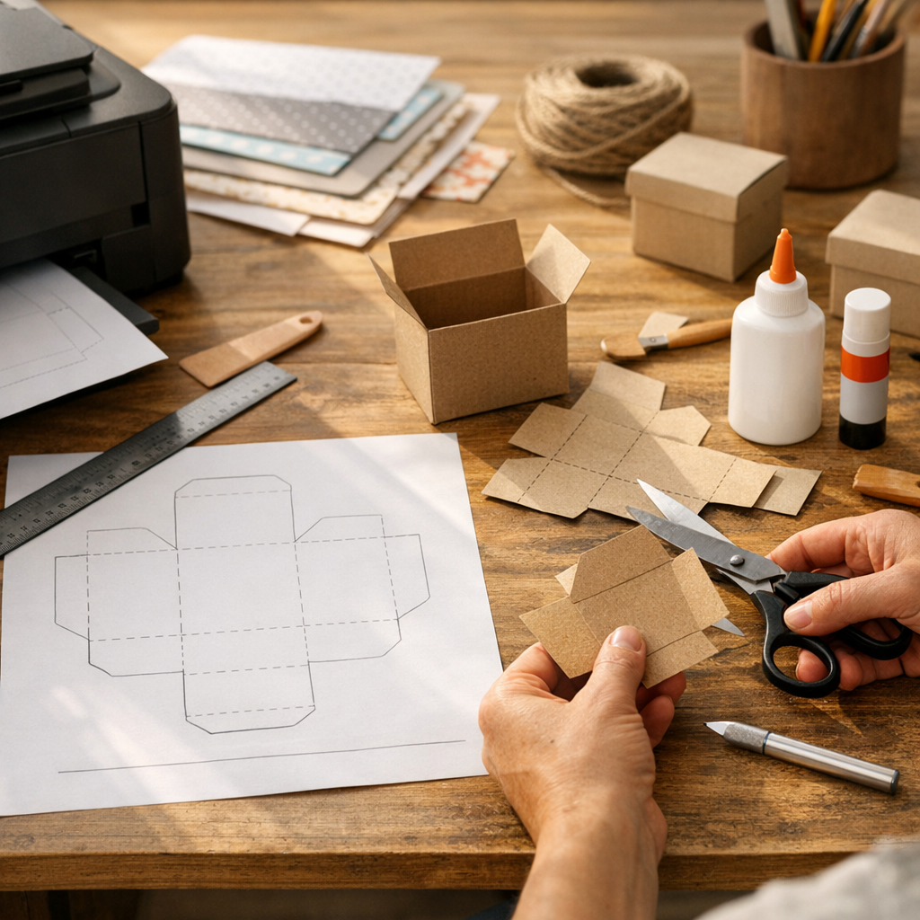 Imprimer, découper, plier et coller&nbsp;: la méthode d’atelier