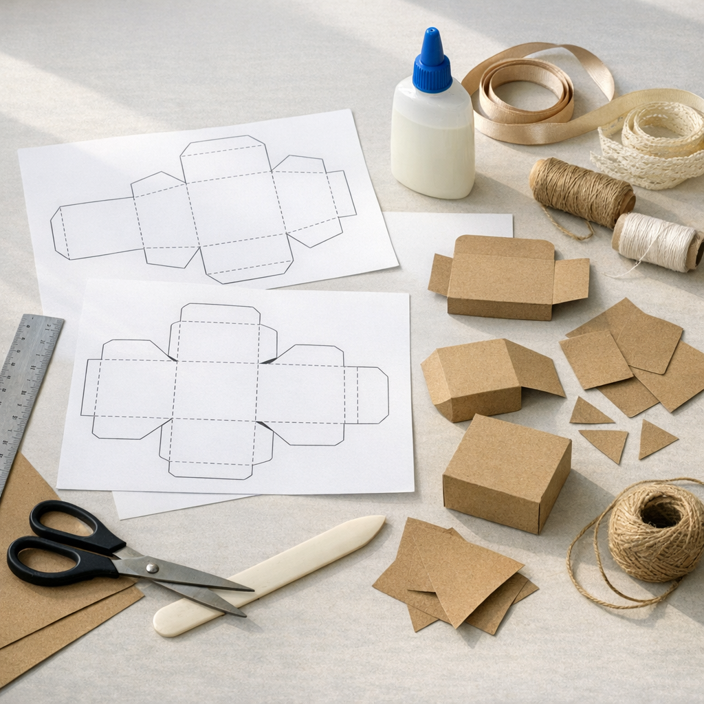 Un patron de boîte en carton à imprimer : 7 modèles utiles
