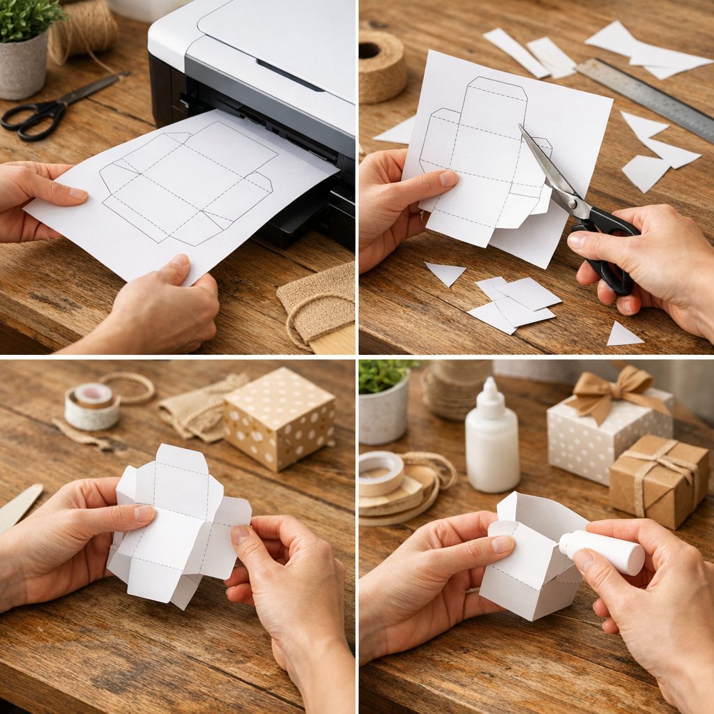 Imprimer, découper, plier, coller&nbsp;: les étapes fiables