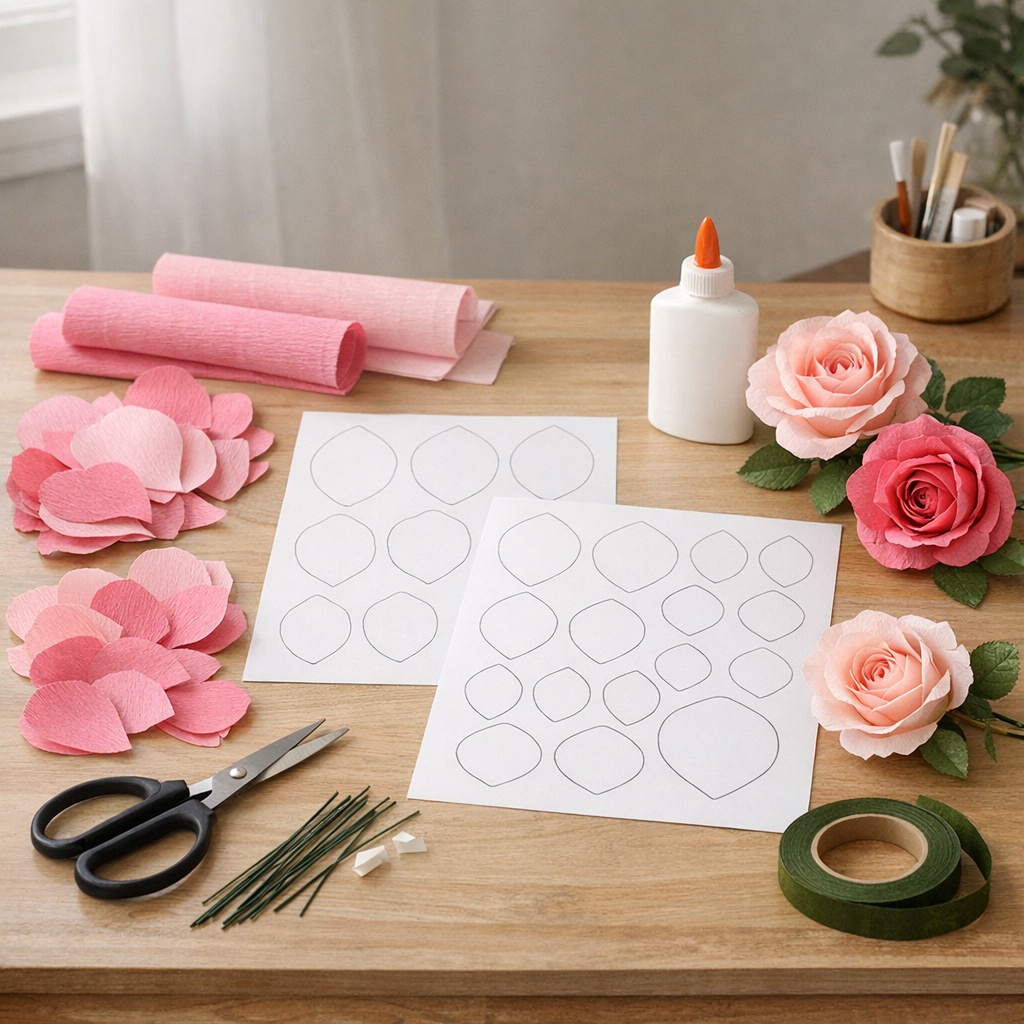 Un patron de Rose en papier à imprimer : 7 réglages qui changent tout