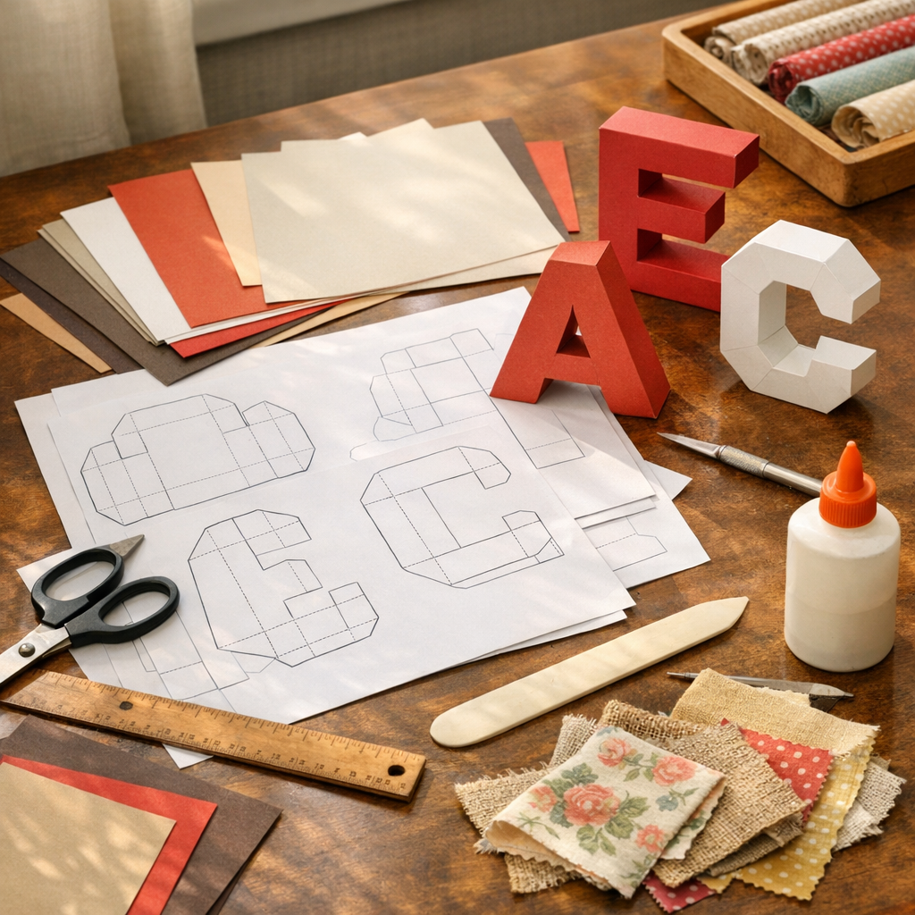 Un patron de lettre 3D à imprimer : 8 idées d’Alphabet