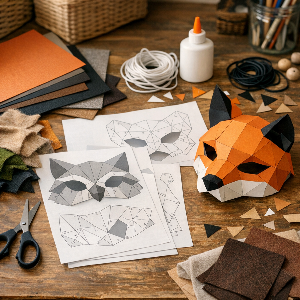 Quel patron Masque 3D gratuit choisir pour votre atelier ?