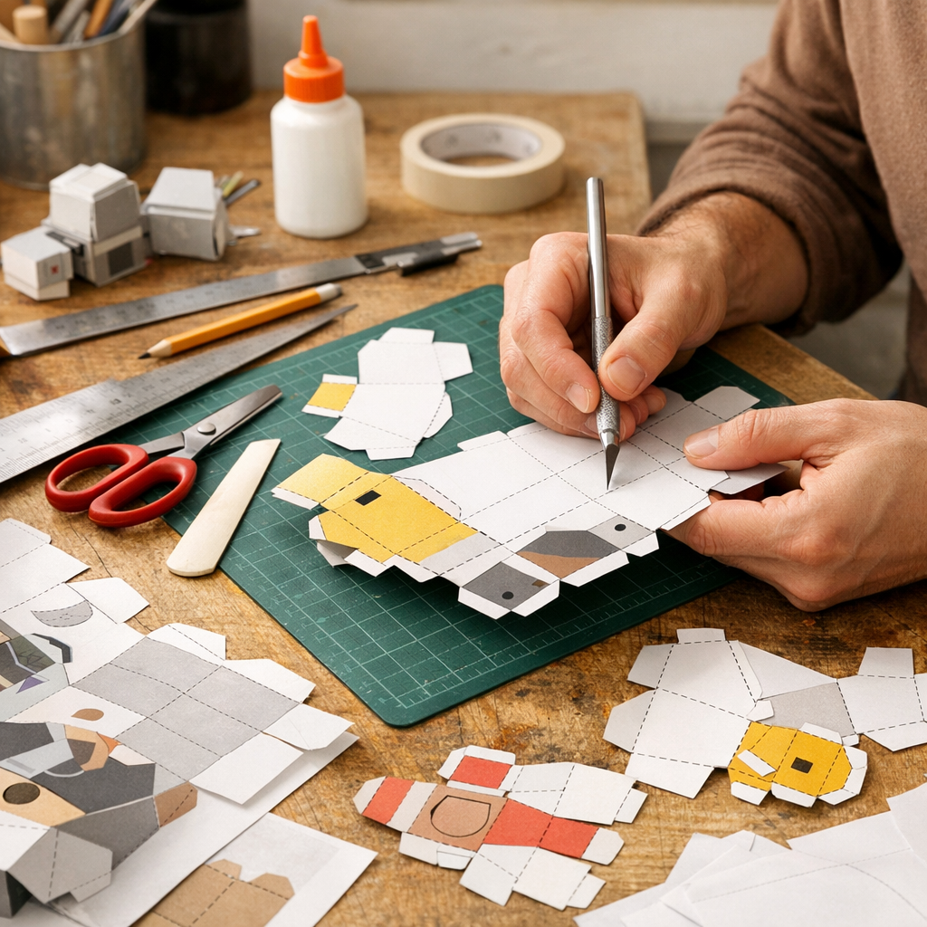 Papier, outils et gestes d’atelier pour un montage net