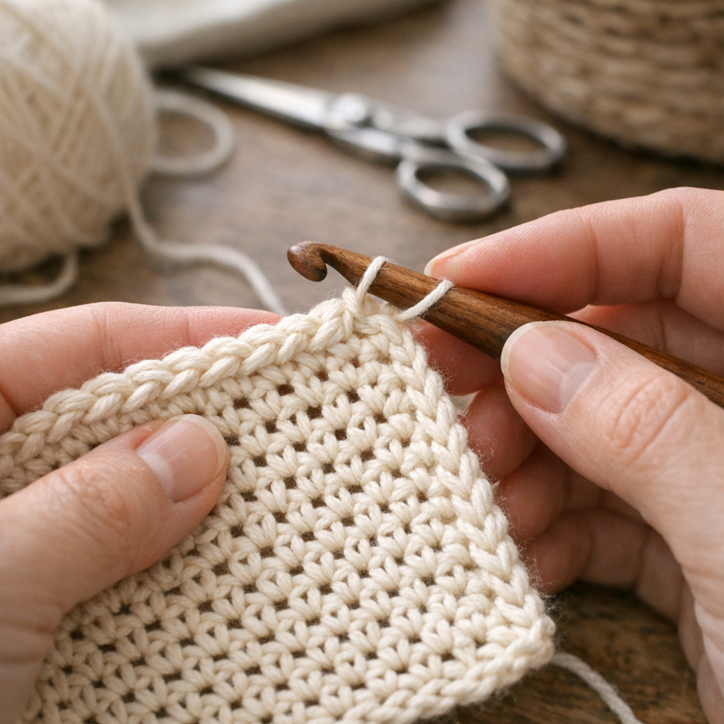 Comment réussir le Point d'écrevisse au crochet sans vriller