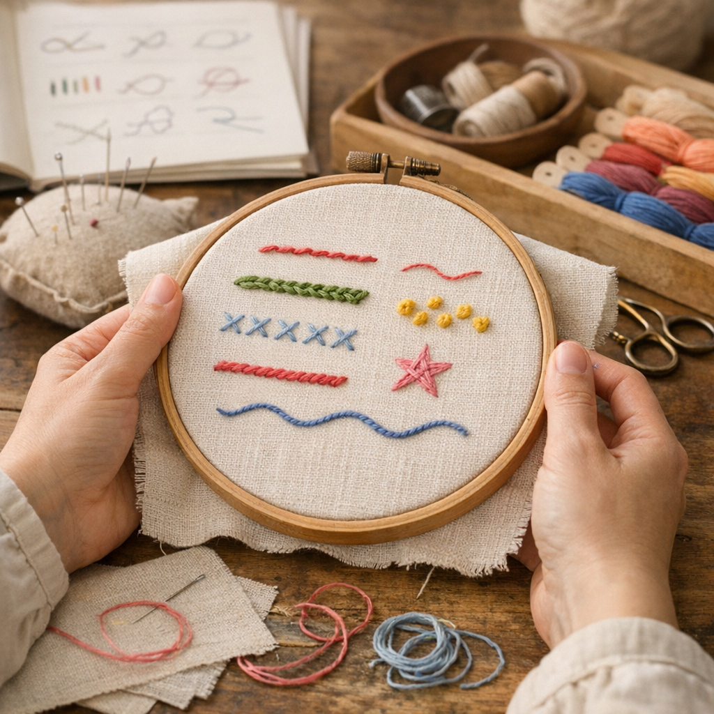 Les points de base pour débuter la broderie sans se bloquer