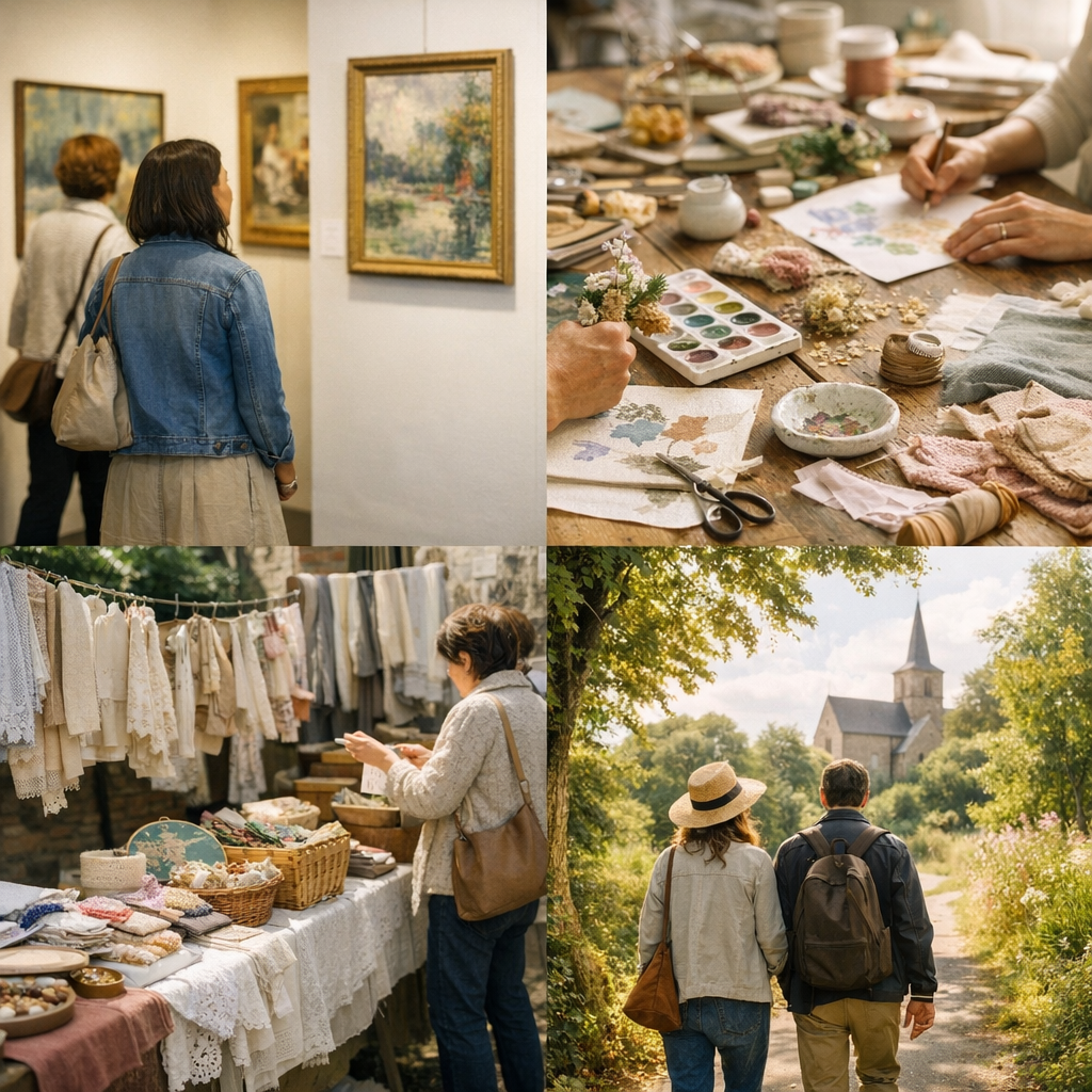 Sorties créatives et douces : expositions, ateliers, brocantes textile et balades inspirantes