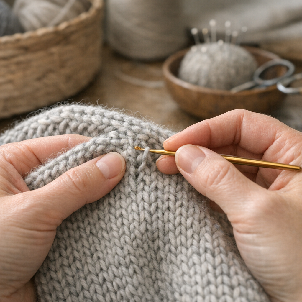Comment rattraper une maille perdue sans déformer le tricot