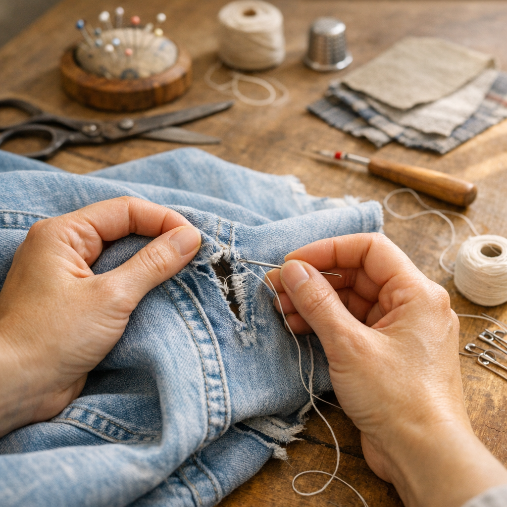 Comment réparer une couture arrachée ou un tissu déchiré