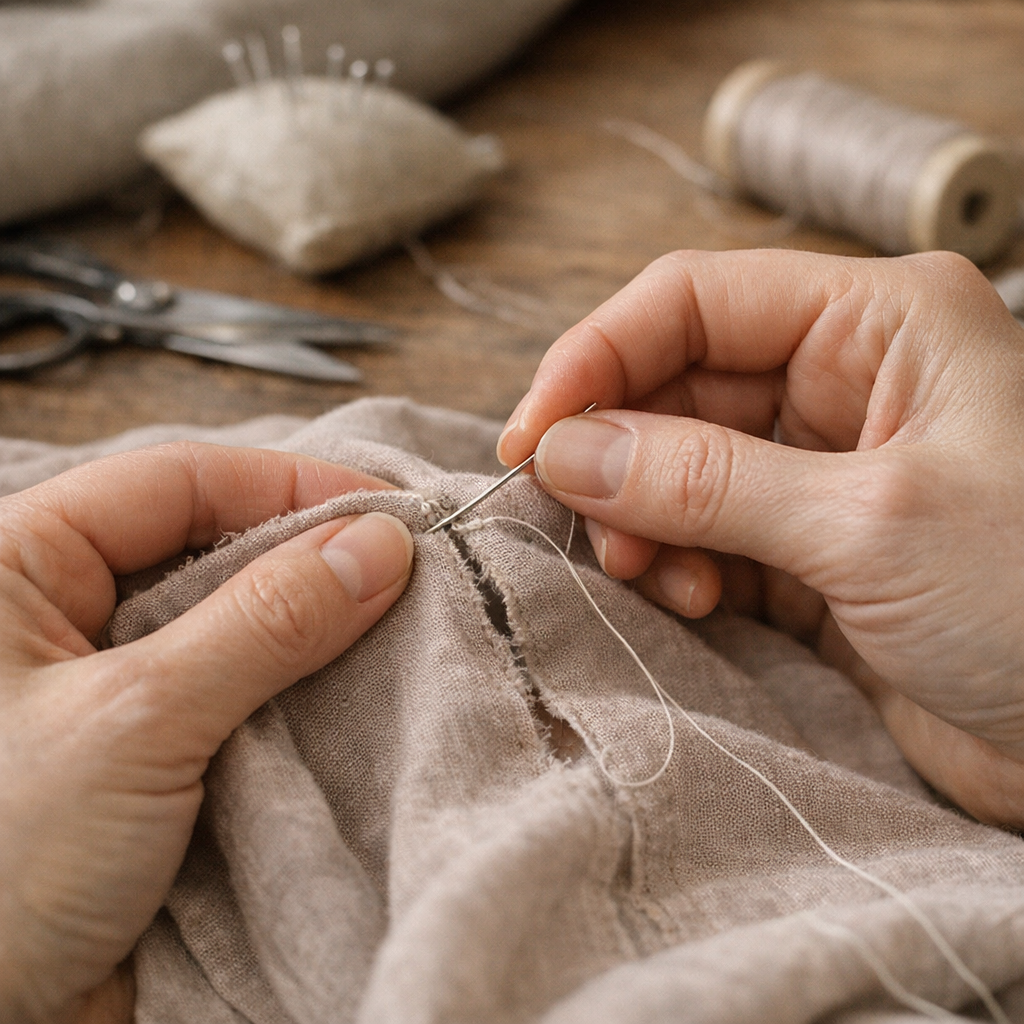Comment reprendre une couture décousue sans laisser de trace