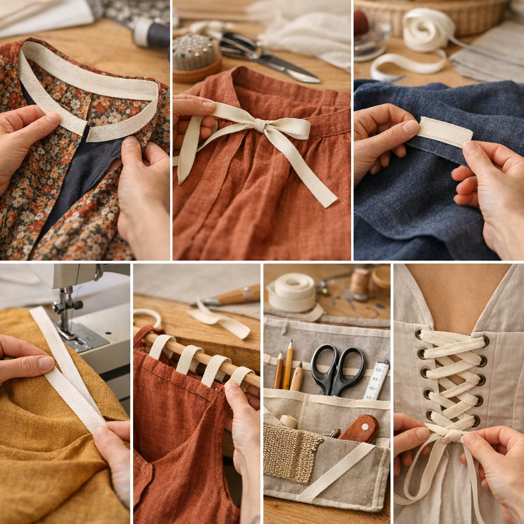 7 utilisations du ruban sergé en couture qui ont du sens à l'atelier