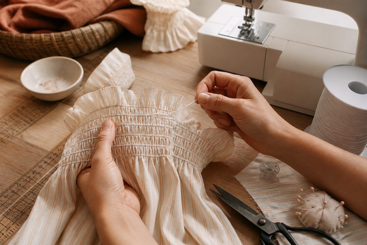 Comment faire des smocks avec du fil élastique : 6 gestes essentiels