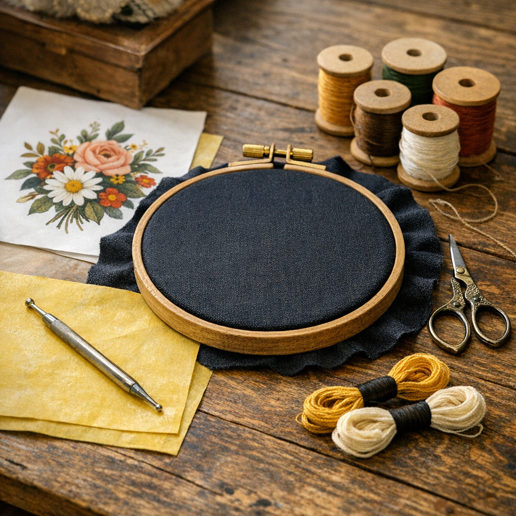 Comment Transférer un motif de broderie sur tissu