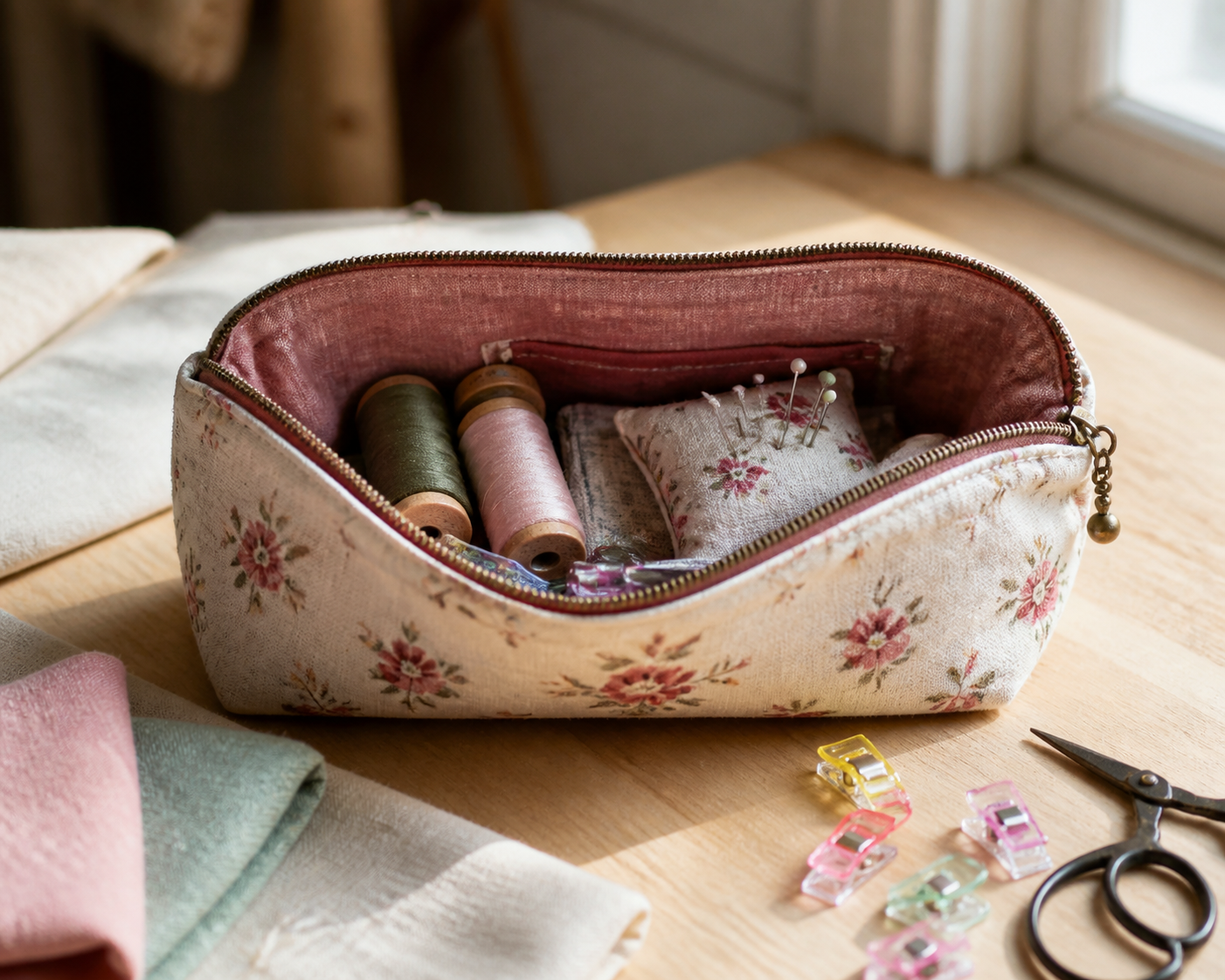 La trousse couture se prête à cinq projets faciles à coudre